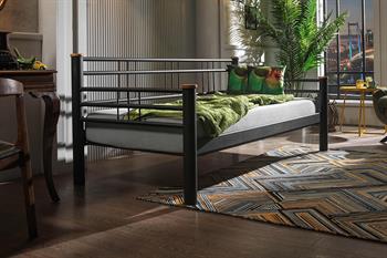 Unimet Kappis Daybed Tek Kişilik Siyah Metal Karyola