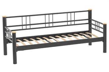 Unimet Kappis Daybed Tek Kişilik Siyah Metal Karyola