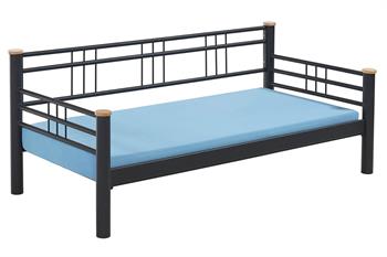 Unimet Kappis Daybed Tek Kişilik Siyah Metal Karyola