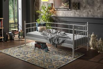 Unimet Lalas Daybed Tek Kişilik Beyaz Metal Karyola