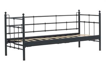 Unimet Lalas Daybed Tek Kişilik Siyah Metal Karyola 