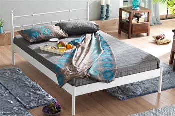 Unimet Lalas-S Çift Kişilik Ferforje Beyaz Metal Karyola