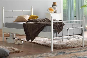 Unimet Lalas Tek Kişilik Ferforje Beyaz Metal Karyola