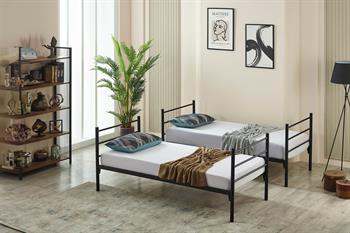 Bedliga Lena Metal Ranza-Siyah