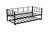 Unimet Titan Yavrulu Daybed Karyola Divan Sedir Siyah 80X190-90X190