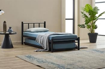 Unimet Titan Yavrulu Karyola+Yatak Seti Siyah 80x190-90X190