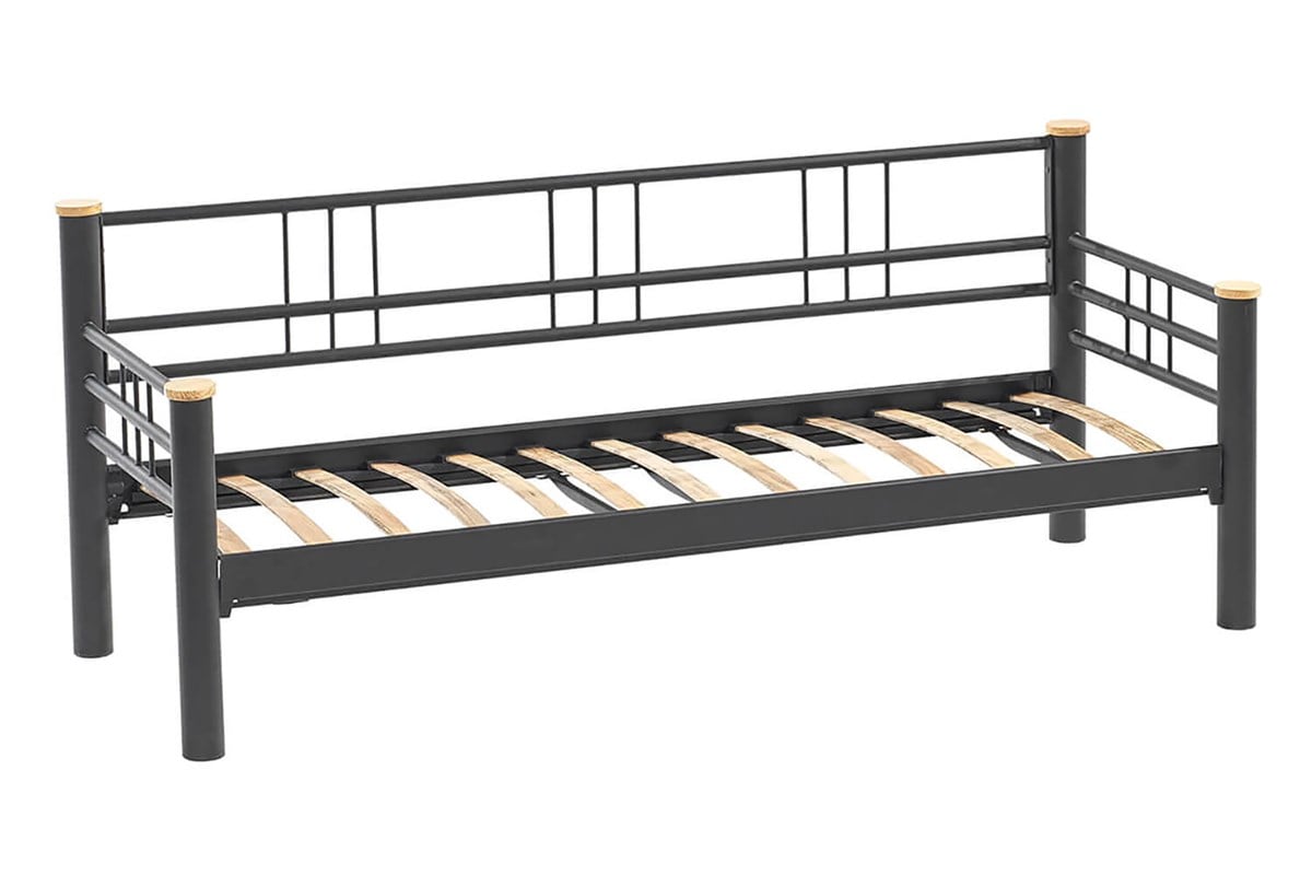 Unimet Kappis Dk Metal Sofa Sedir Üçlü Koltuk Siyah-Füme