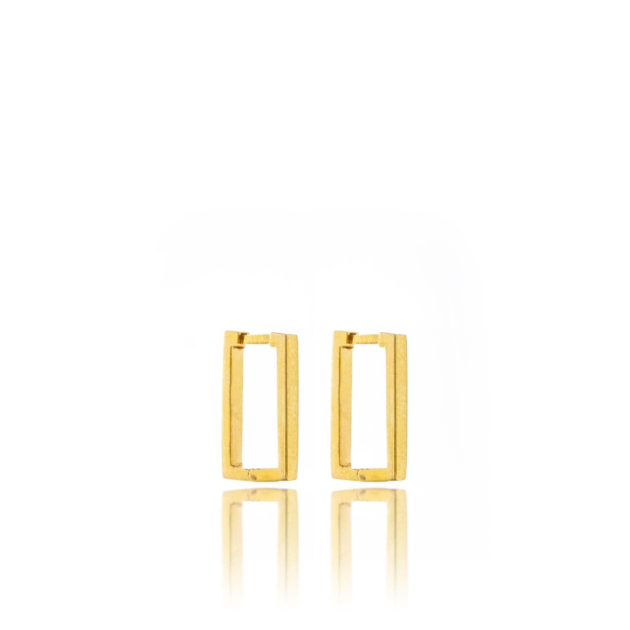 Gold Gate Gümüş Küpe