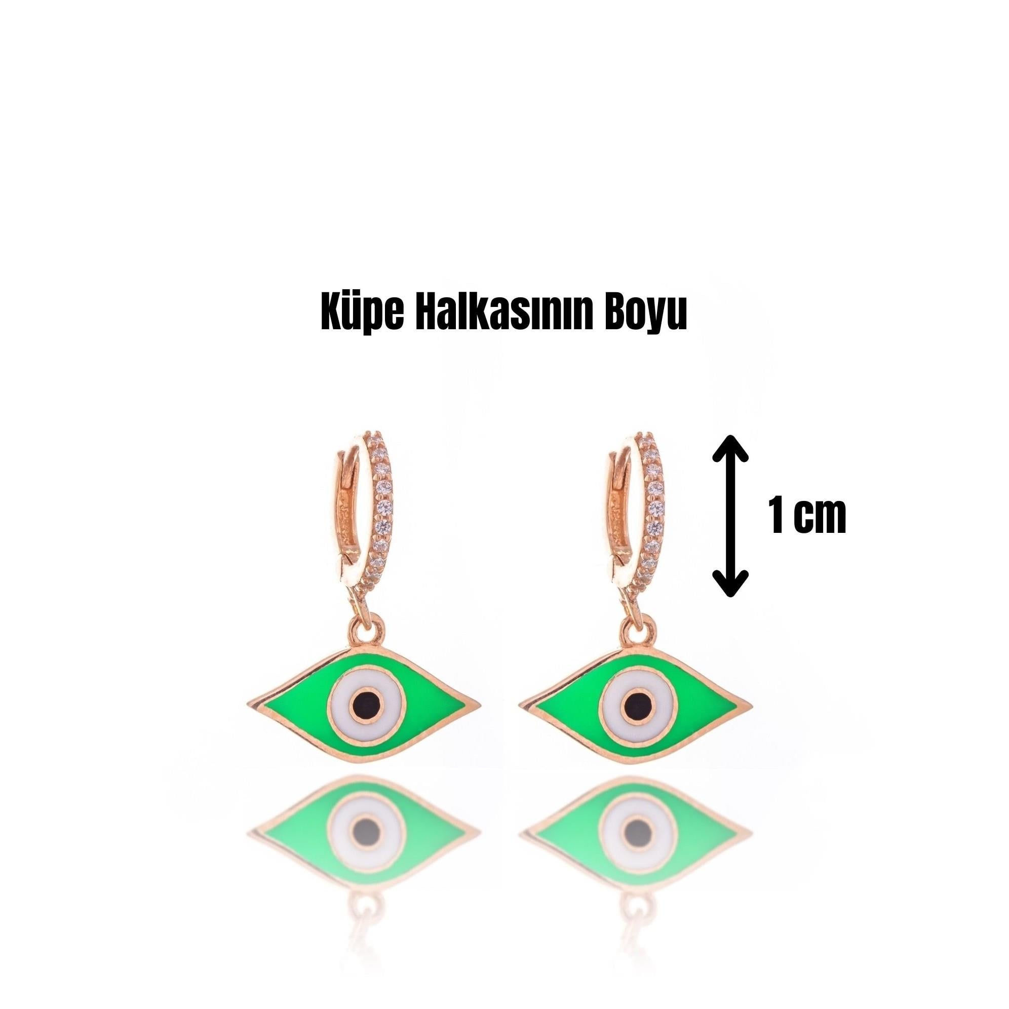 Greenish Eye Gümüş Küpe