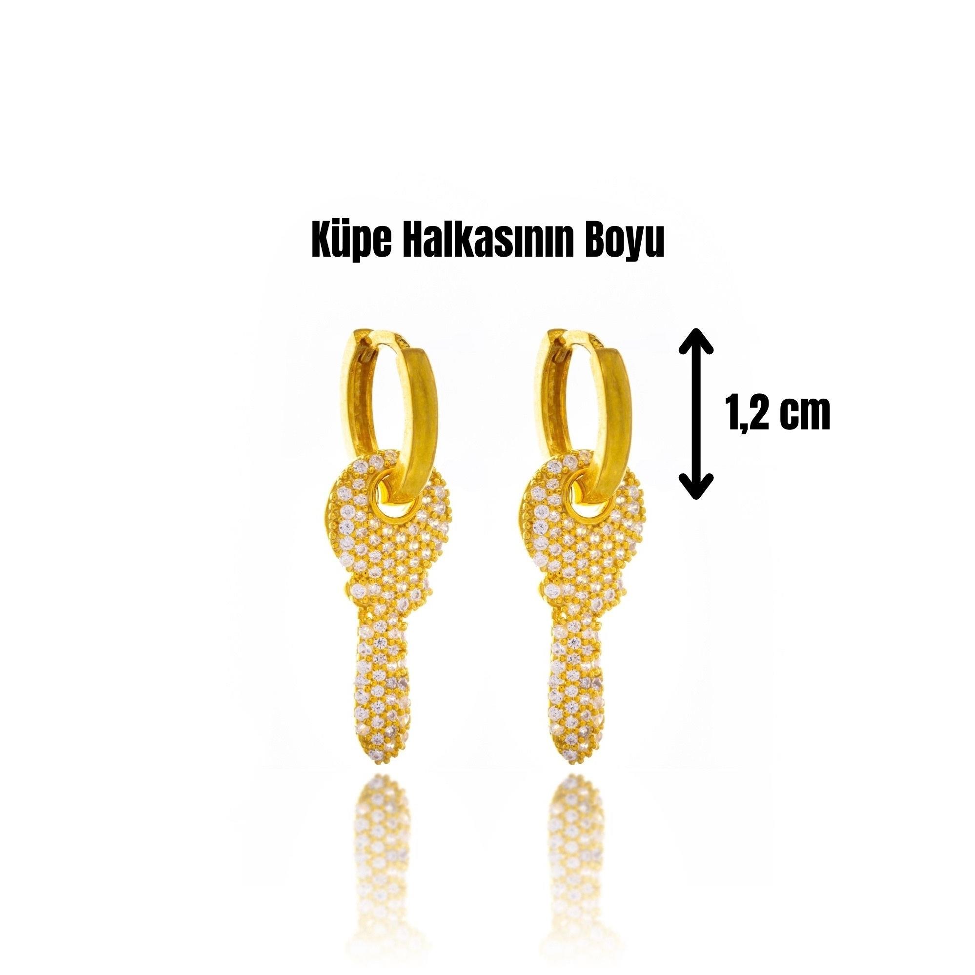 Key To My Life Gümüş Küpe