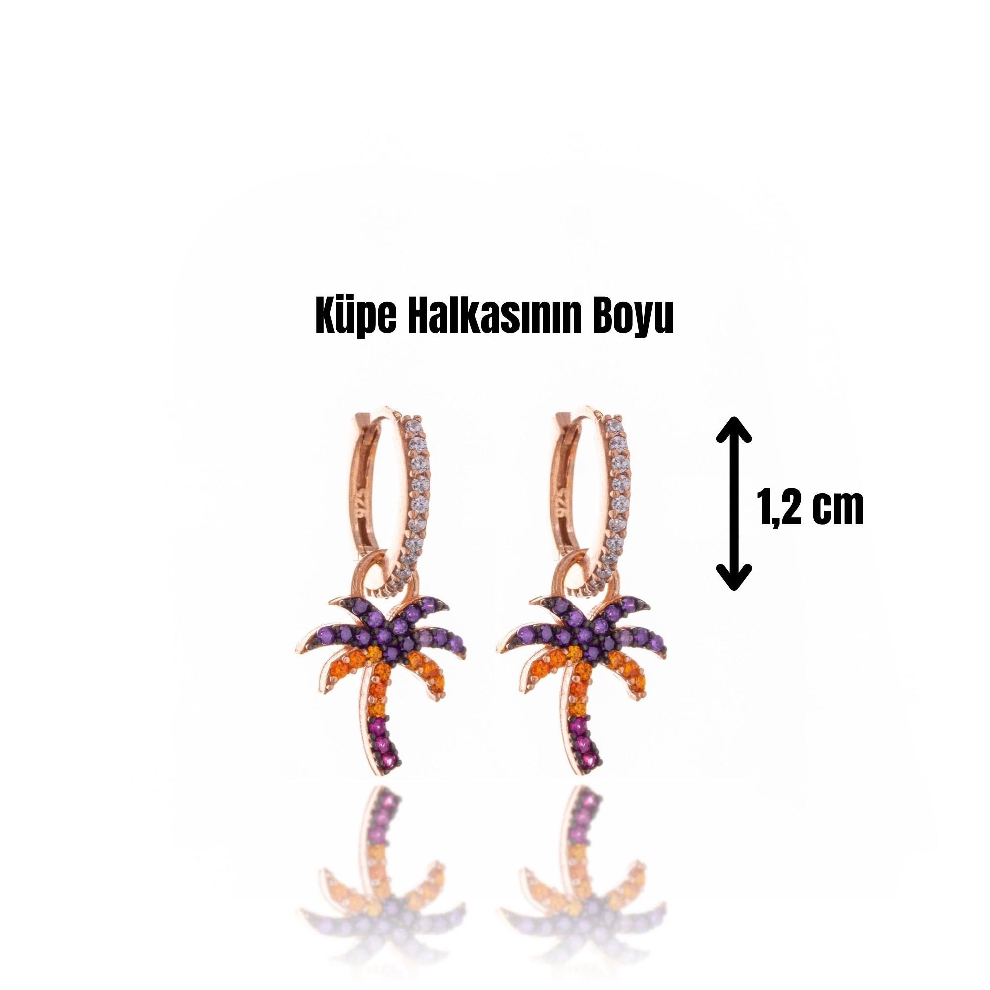 Palm Beachy Gümüş Küpe