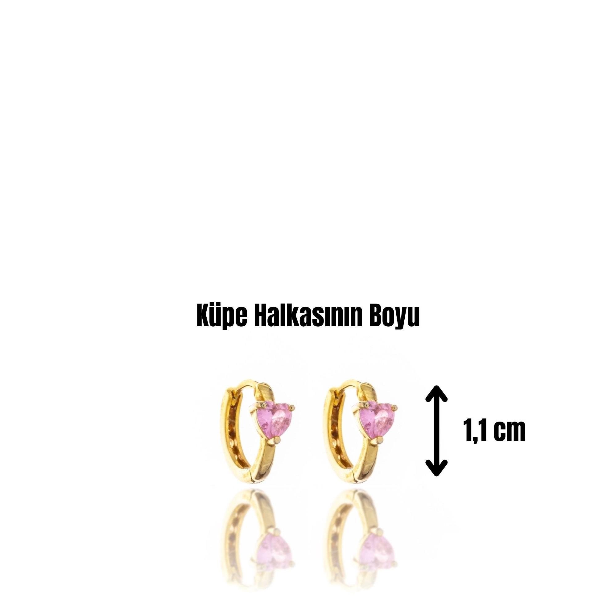 Pink Love Gümüş Küpe