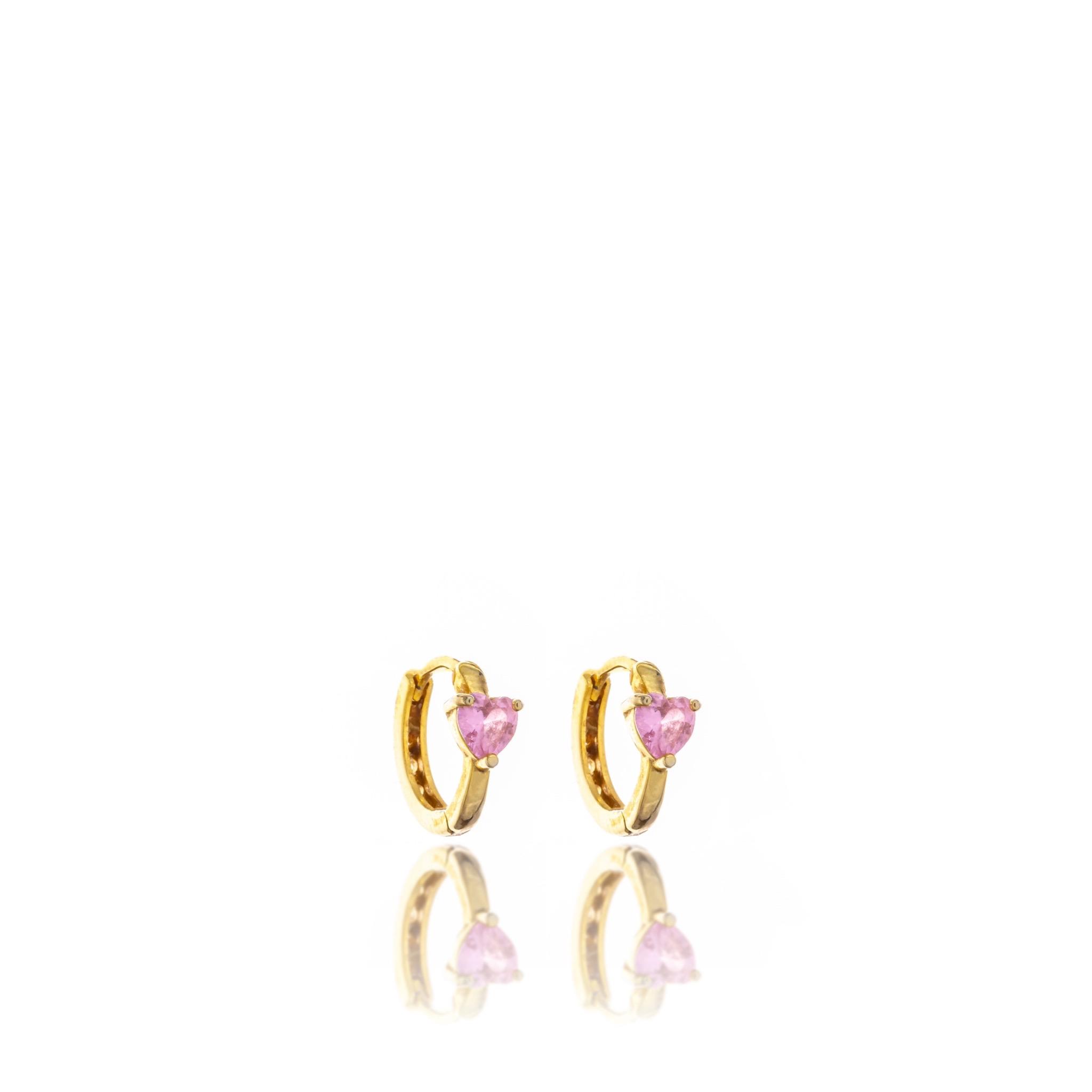 Pink Love Gümüş Küpe