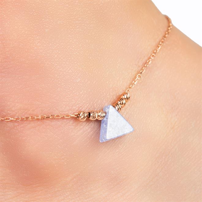 Blue Trigon Gümüş Halhal