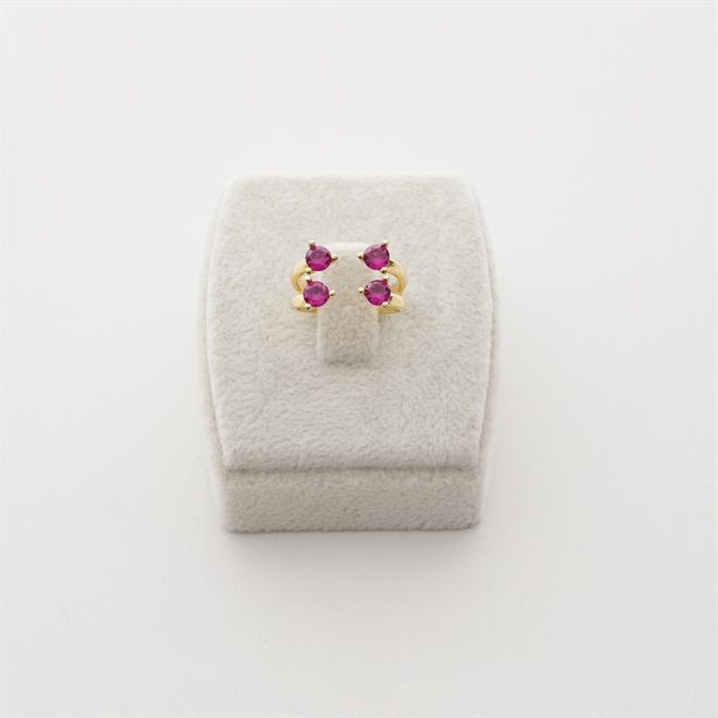 Four Ruby Gümüş Yüzük