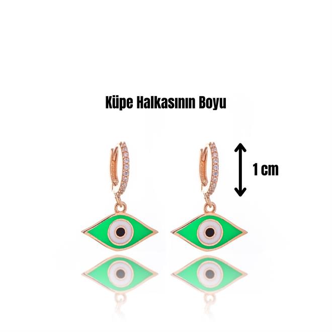 Greenish Eye Gümüş Küpe