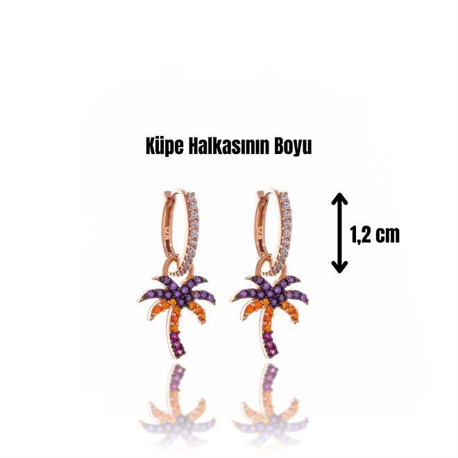Palm Beachy Gümüş Küpe