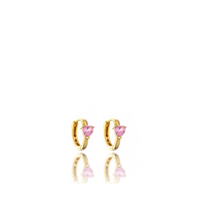 Pink Love Gümüş Küpe