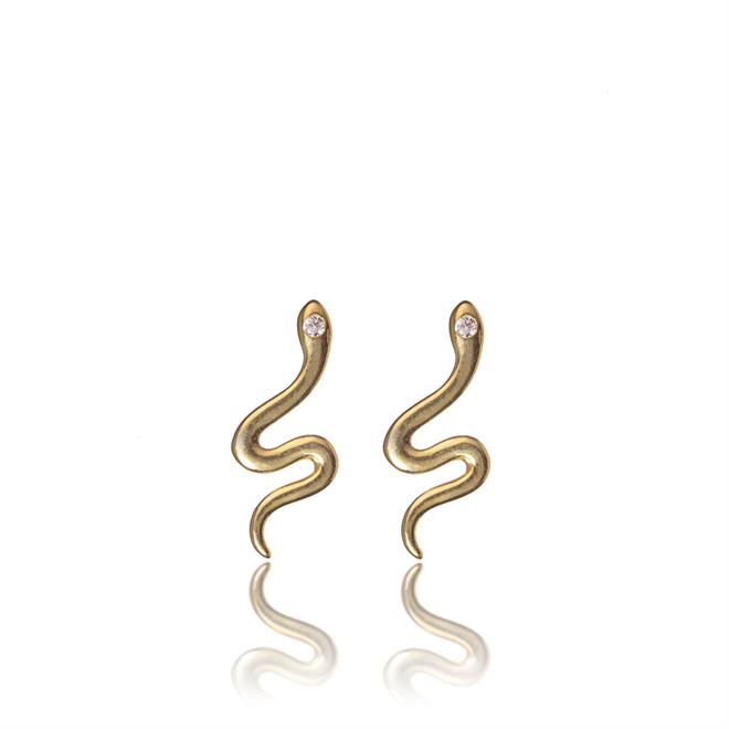 Serpent Lover II Gümüş Küpe