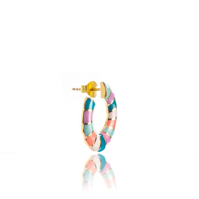 Sugar Hoop Gümüş Küpe