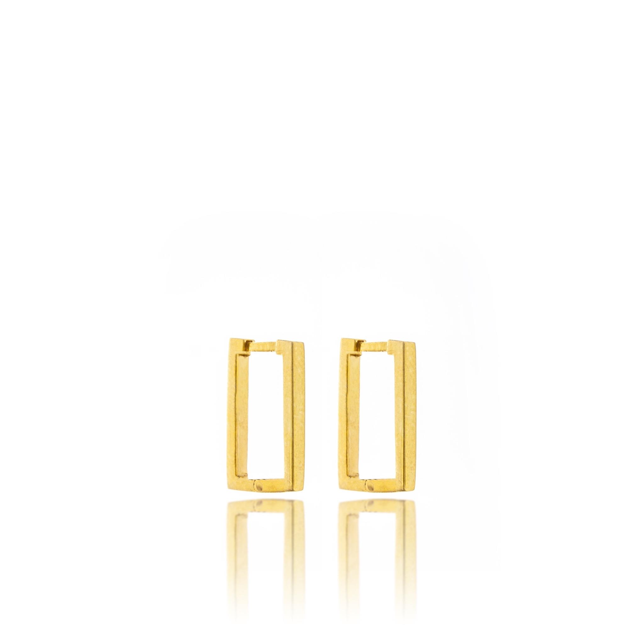 Gold Gate Gümüş Küpe