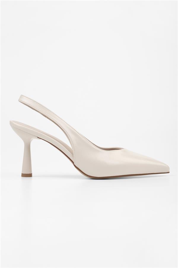 Kadın Alora Bej Cilt Stiletto