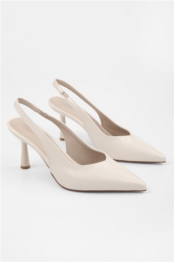 Kadın Alora Bej Cilt Stiletto