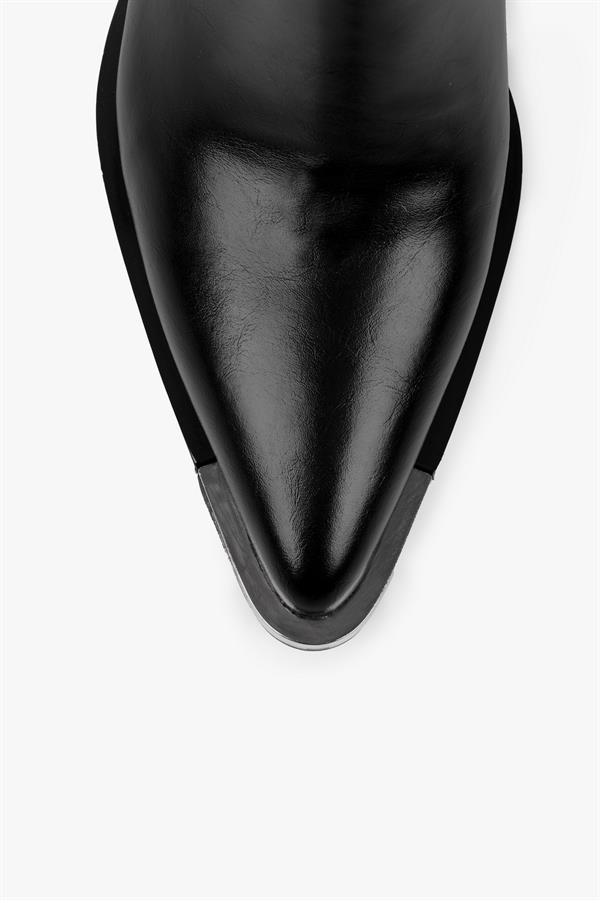 Kadın Amelia Siyah Cilt Kovboy Bot