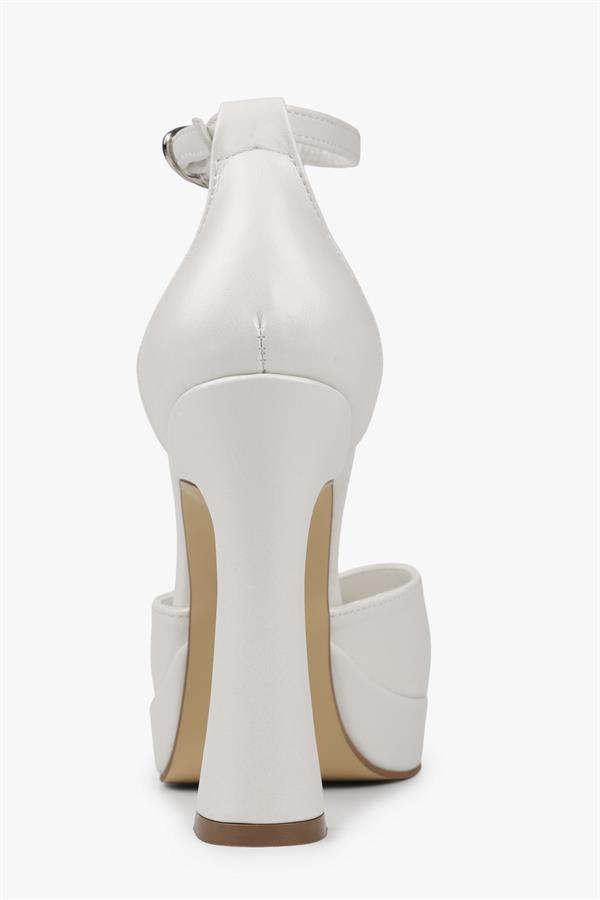 Kadın Aurex Sedef Cilt Platform Topuklu Ayakkabı