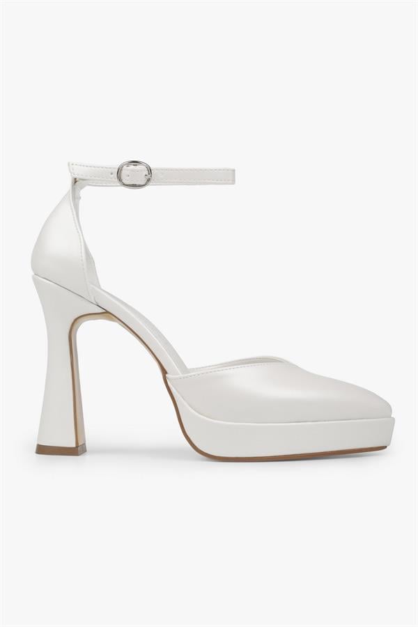 Kadın Aurex Sedef Cilt Platform Topuklu Ayakkabı