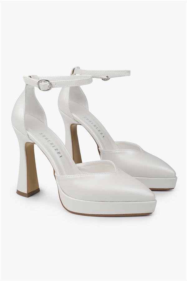 Kadın Aurex Sedef Cilt Platform Topuklu Ayakkabı