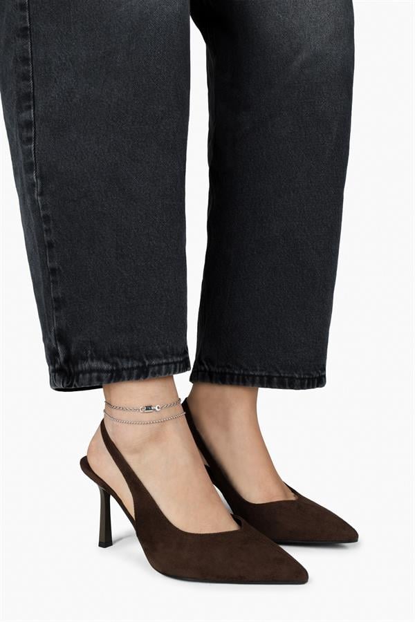 Kadın Avoria Kahve Süet Stiletto