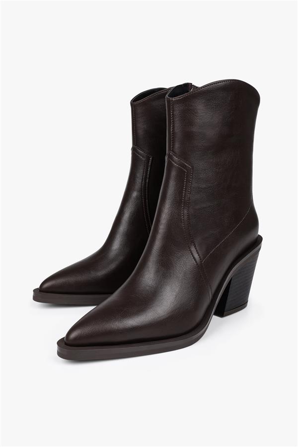 Kadın Bellini Kahve Cilt Kovboy Bot