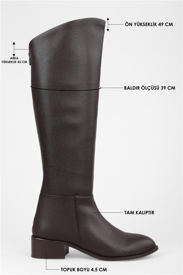 Kadın Breeze Kahve Cilt Çizme