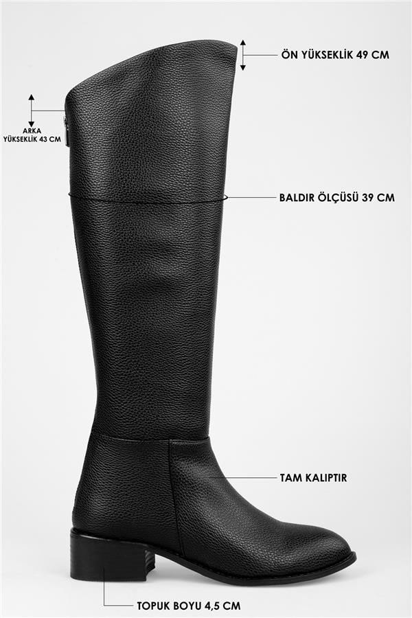 Kadın Breeze Siyah Cilt Çizme