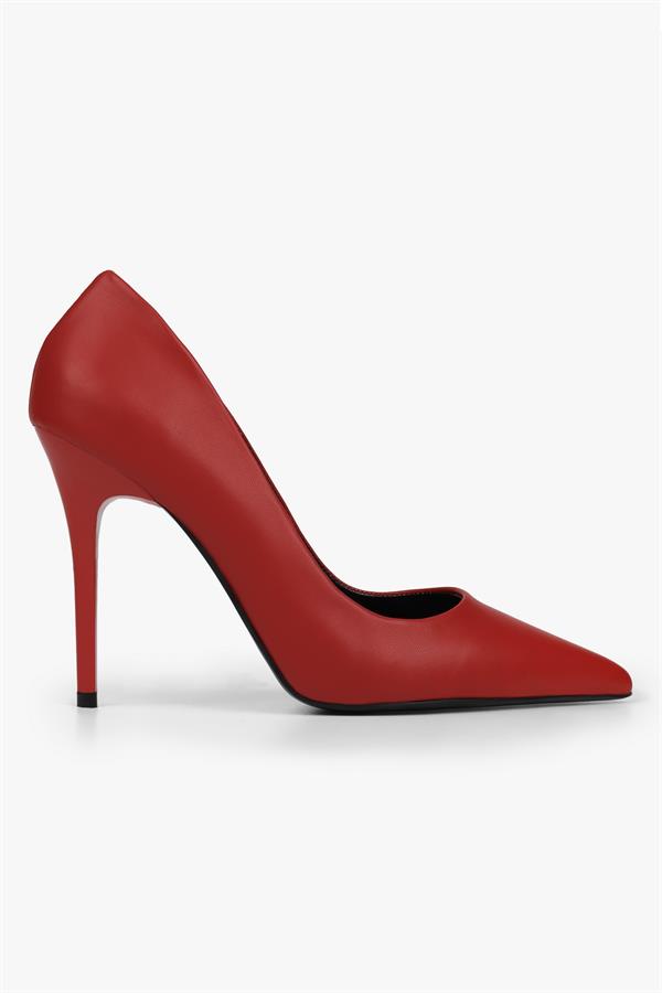 Kadın Deyna Kırmızı Cilt Stiletto