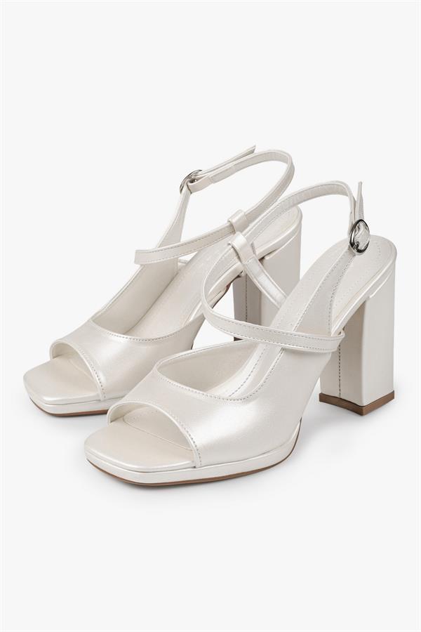 Kadın Elara Sedef Cilt Platform Topuklu Ayakkabı