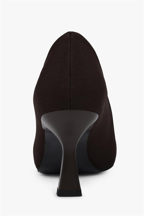 Kadın Gatsby Kahve Mat Saten Stiletto