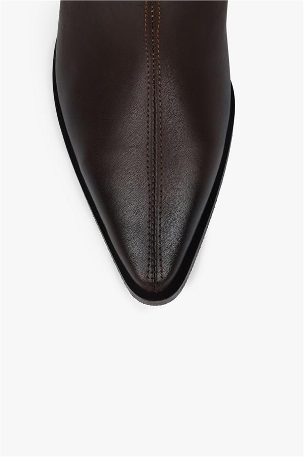 Kadın Glac Kahve Hakiki Deri Bot