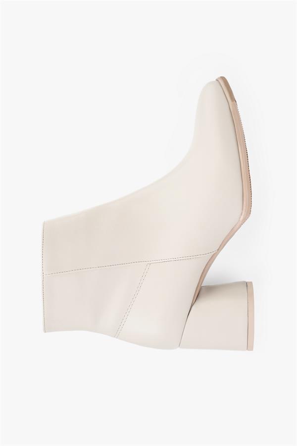 Kadın Haylee Bej Cilt Topuklu Bot