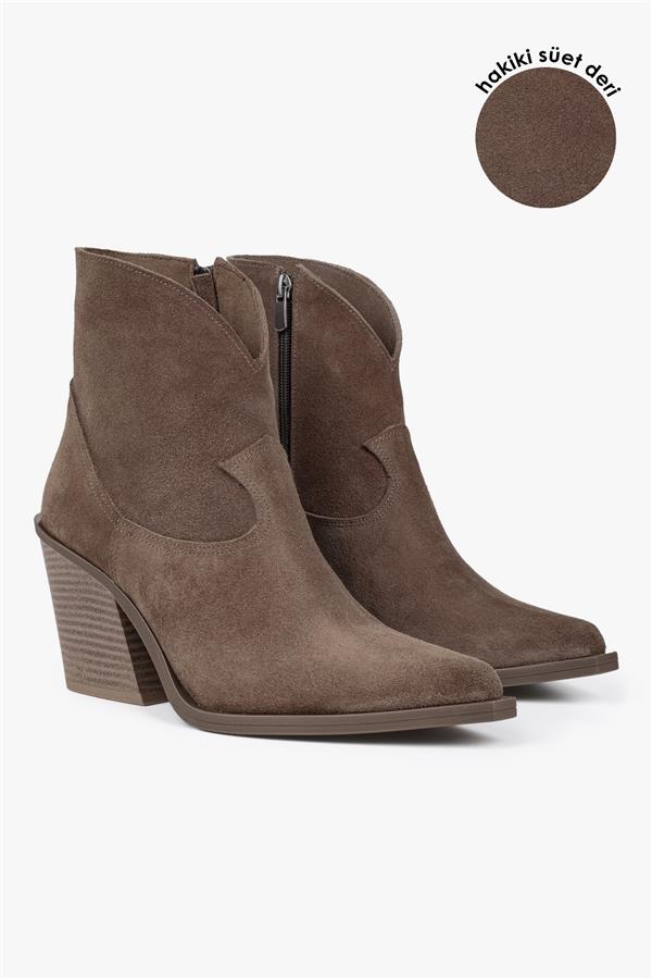 Kadın Kael Vizon Hakiki Süet Kovboy Bot