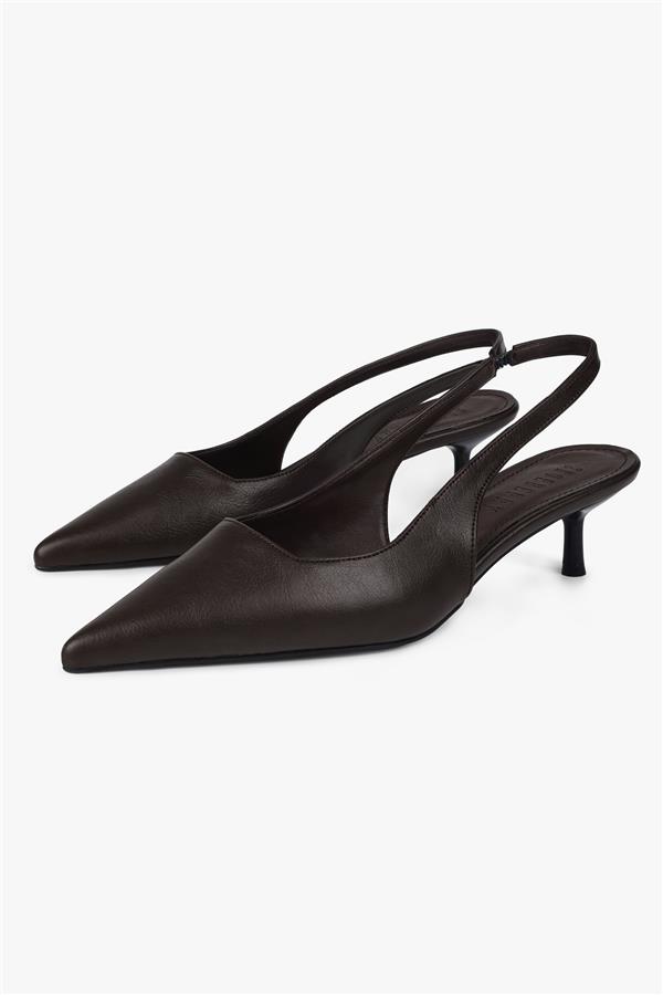 Kadın Kate Acı Kahve Cilt Stiletto