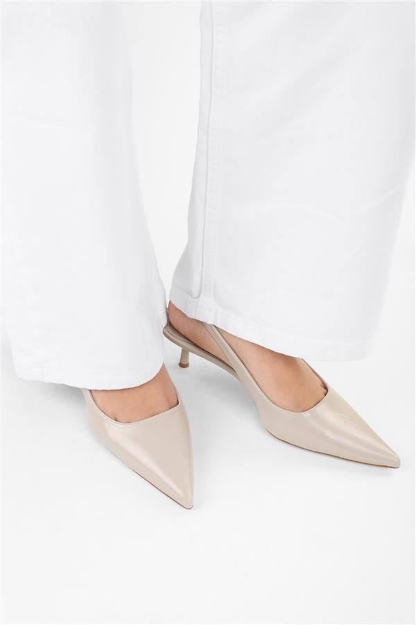 Kadın Kate Ekru Cilt Stiletto