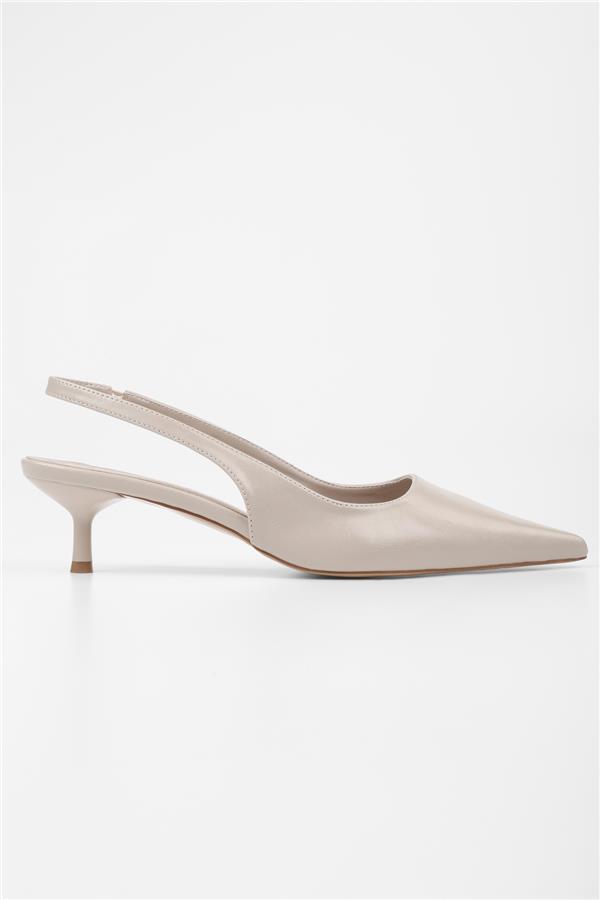 Kadın Kate Ekru Cilt Stiletto