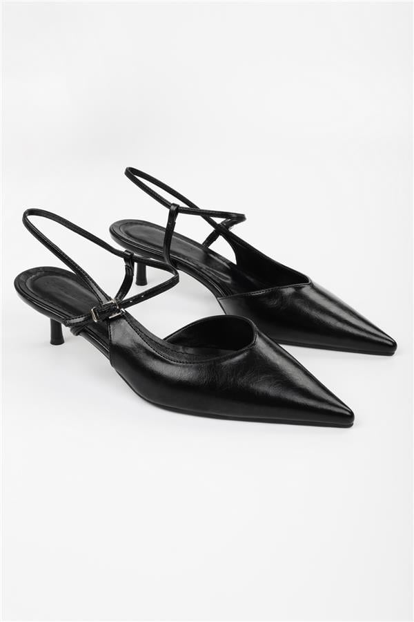 Kadın Lea Siyah Parlak Stiletto