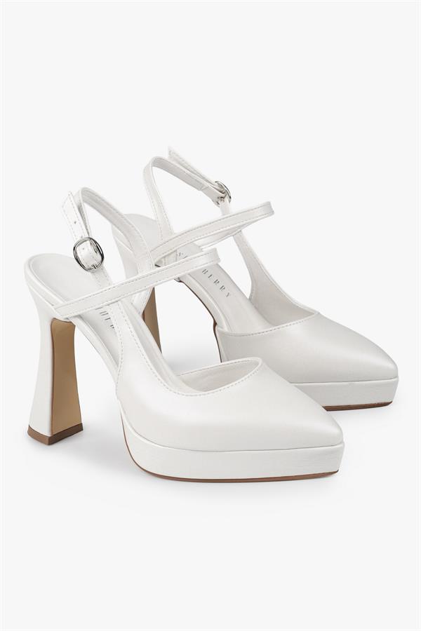 Kadın Livia Sedef Cilt Platform Topuklu Ayakkabı