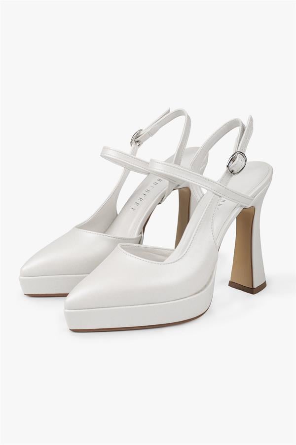 Kadın Livia Sedef Cilt Platform Topuklu Ayakkabı