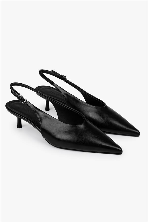 Kadın Luna Siyah Cilt Stiletto