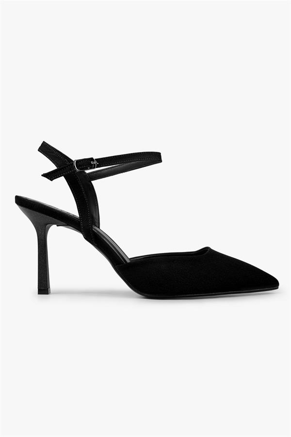 Kadın Lura Siyah Saten Stiletto