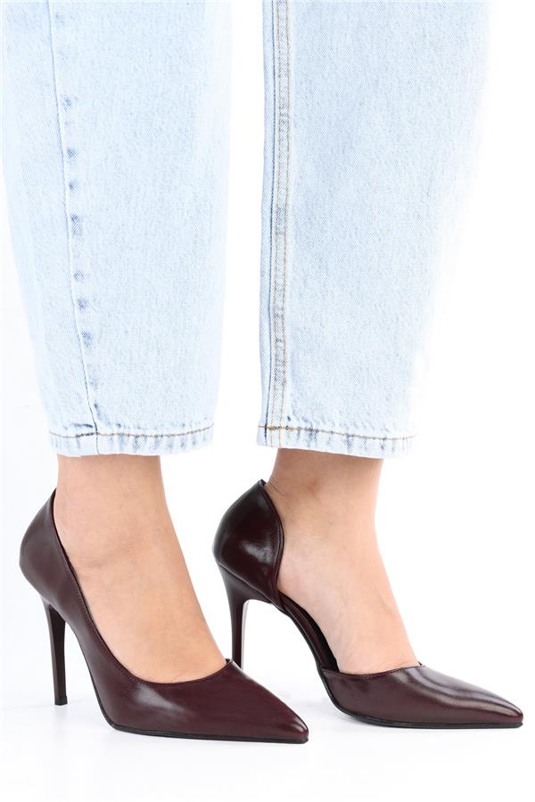 Kadın Massy Bordo Parlak Stiletto